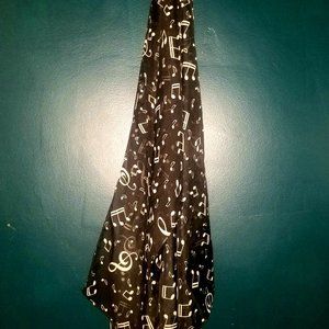 CHIFFON Music Note Tissue Scarf